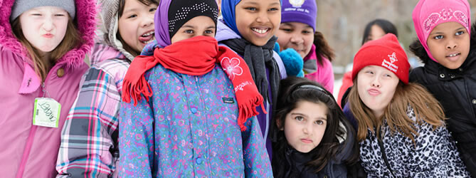 Group of elementary students