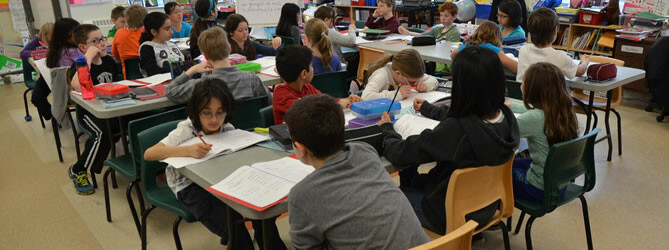 students in a classroom